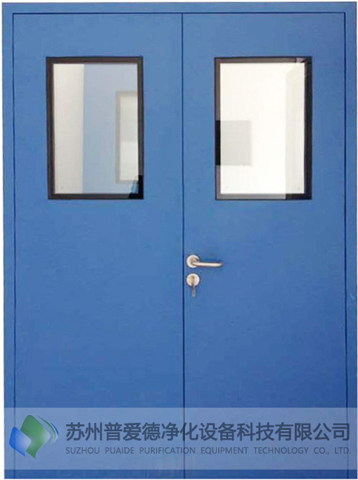 生产净化门钢制门洁净车间双开门钢质门医院手术室门钢制门