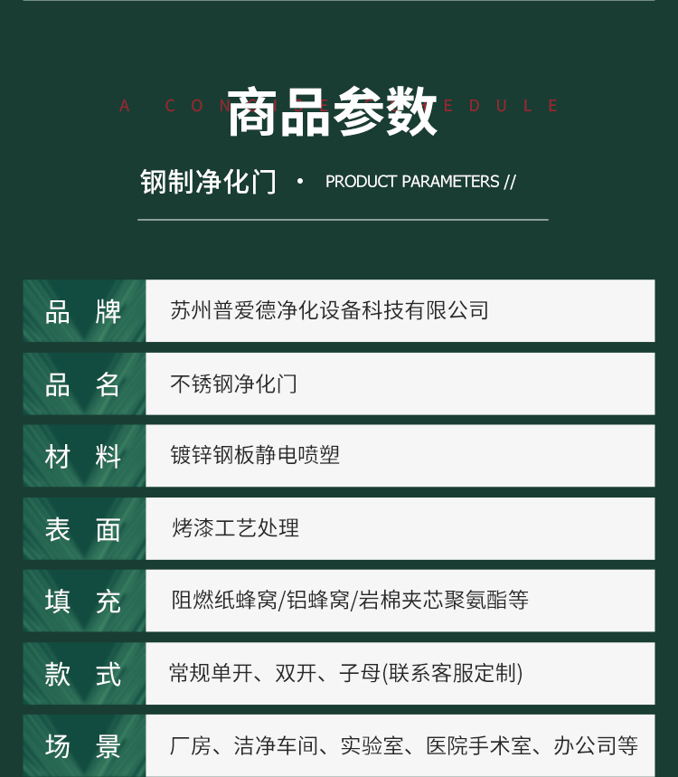 不锈钢净化钢制门食品电子无尘车间门厂房密闭通道门洁净室钢质门